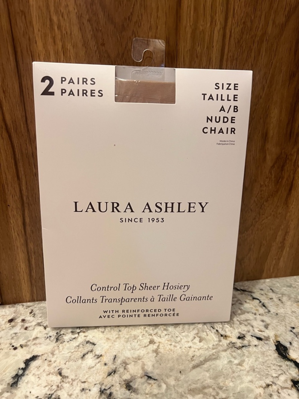 Laura Ashley Nude/Beige Control Top Sheer Hosiery - 2 Pairs